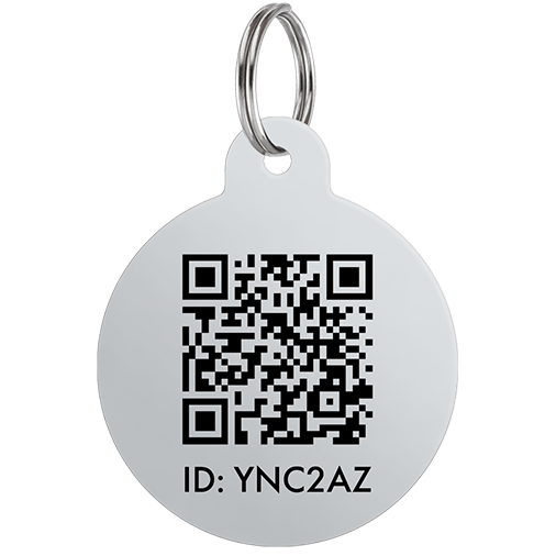 Personalized Stainless Steel Round QR Tag